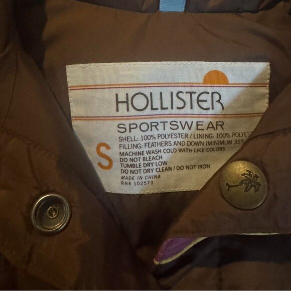 Hollister 70s Style Down Vest - size small - Picture 4 of 4